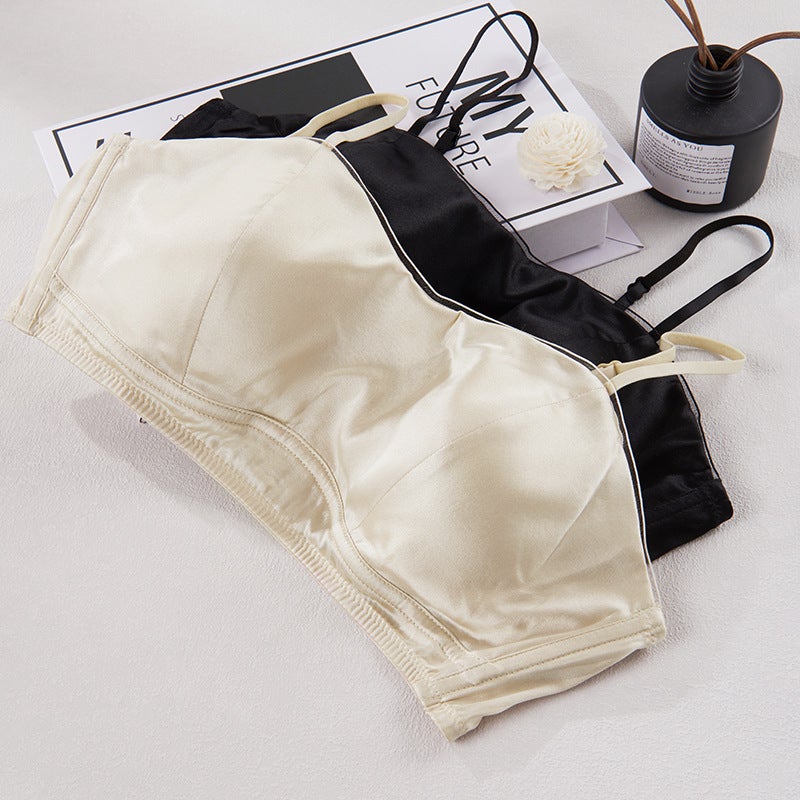 Tangge 24 Silk Satin Bustier Ultrathin Luxury Lingerie Champagne - Image 5
