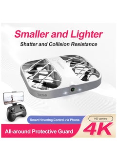 Generic JJR/C H107 4K Grid Mini Pocket Small Quadcopter - White  - Image 4