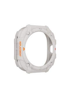 For Samsung7 Generation Ultra One-piece Strap Galaxy Watch7 Drop-resistant Hollow Armor One-piece Strap-Color:Starlight White (single Shell)-Specification:For SamsungUltra 47mm