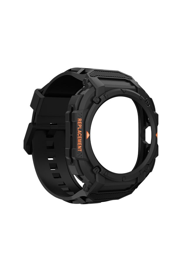 Generic - For Samsung7 Generation Ultra One-piece Strap Galaxy Watch7 Drop-resistant Hollow Armor One-piece Strap-Color:Starlight White (single Shell)-Specification:For SamsungUltra 47mm - Image 1