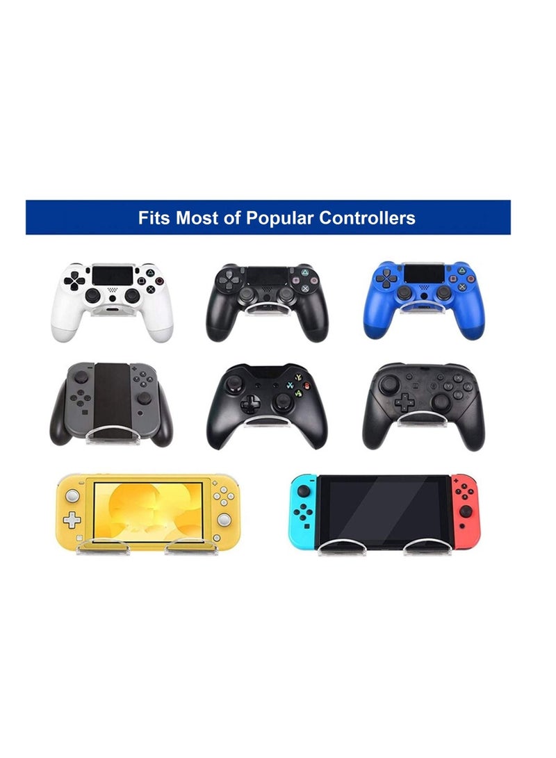 Wall Mount Sort and Organization Universal Controller Stand Holder with Cable Clips for Game Headset for PS4/PS5 (Pack of 2) - Image 4