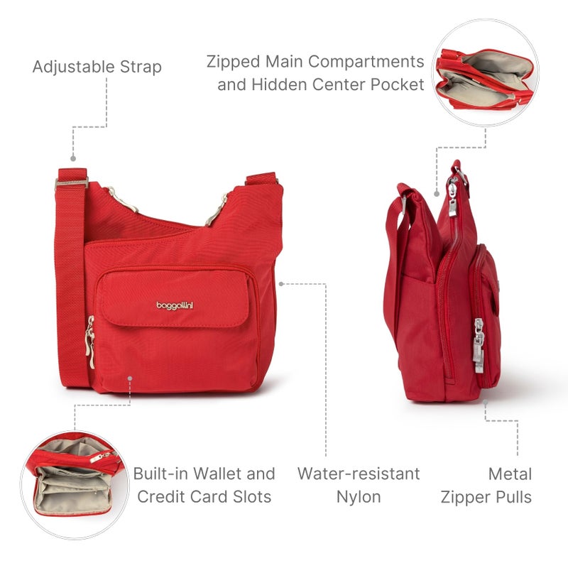 Baggallini Criss Cross, Apple - Image 3