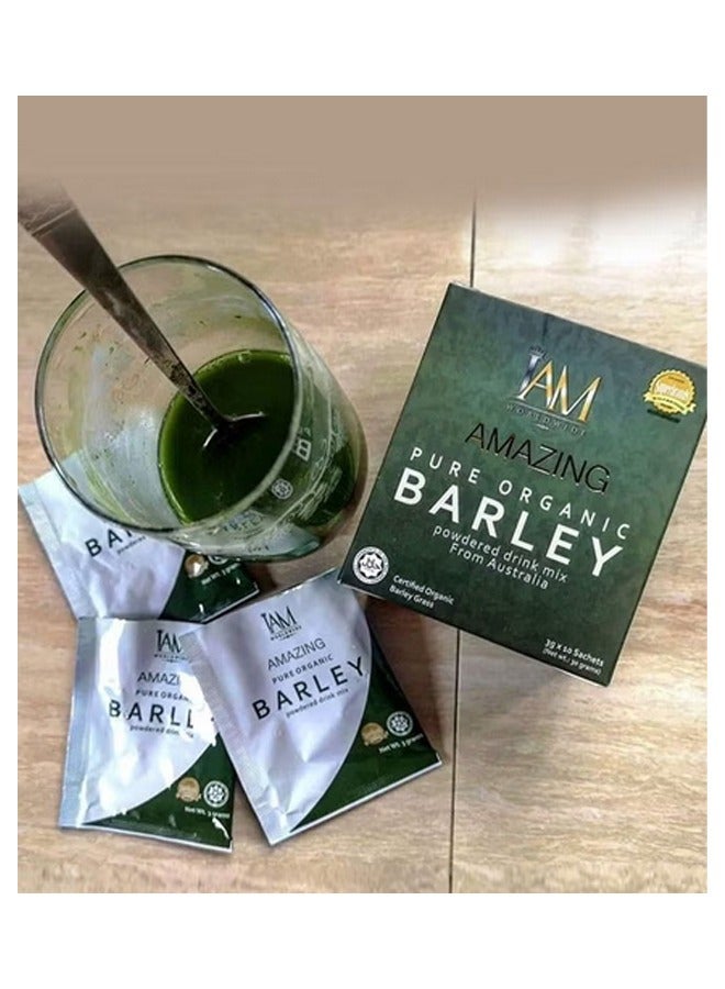I AM Amazing Pure Organic Barley Powdered Drink Mix 3g * 10 Sachets - Image 2