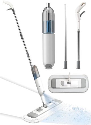 360° Rotating Spray Mop with Refillable Bottle - Lightweight Flat Mop for Wet & Dry Cleaning, 1 Washable Microfiber Pads, 350ml Tank, Quick-Drying, Perfect for All Type Of Surface - pzsku/ZE1E44183F52D1ED51EE2Z/45/1751549184/0340bff5-883e-4047-a693-3f59e3373b28