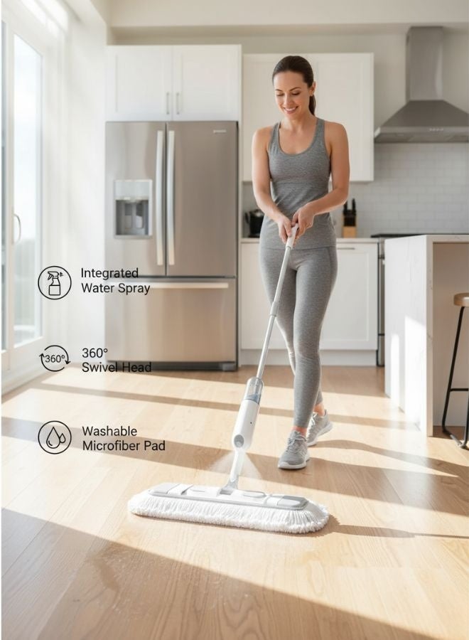 زيسكوير إصدار مُحسّن ٢٠٢٥ - ممسحة رش فاخرة لتنظيف الأرضيات | زجاجة مانعة للتسرب | وسادة من الألياف الدقيقة | تنظيف سريع - Image 4