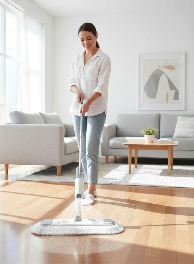 زيسكوير إصدار مُحسّن ٢٠٢٥ - ممسحة رش فاخرة لتنظيف الأرضيات | زجاجة مانعة للتسرب | وسادة من الألياف الدقيقة | تنظيف سريع - Image 5