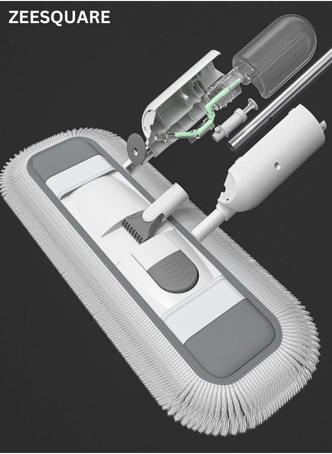 ZEESQUARE - 360° Rotating Spray Mop with Refillable Bottle - Lightweight Flat Mop for Wet & Dry Cleaning, 1 Washable Microfiber Pads, 350ml Tank, Quick-Drying, Perfect for All Type Of Surface - Image 1