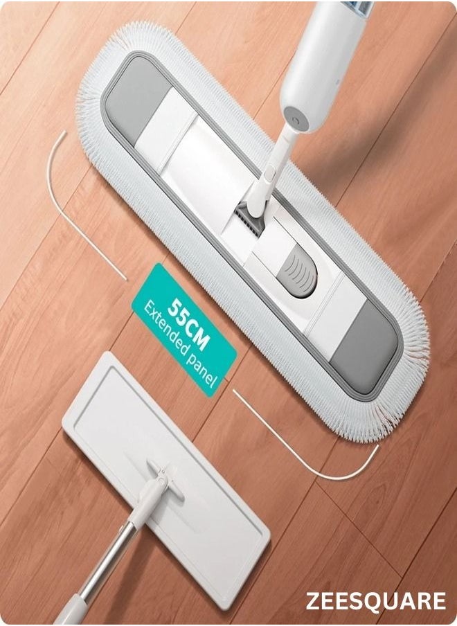 ZEESQUARE 360° Rotating Spray Mop with Refillable Bottle - Lightweight Flat Mop for Wet & Dry Cleaning, 1 Washable Microfiber Pads, 350ml Tank, Quick-Drying, Perfect for All Type Of Surface  - Image 3