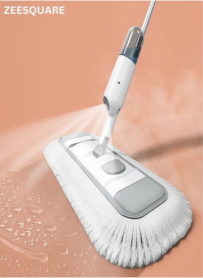 ZEESQUARE - 360° Rotating Spray Mop with Refillable Bottle - Lightweight Flat Mop for Wet & Dry Cleaning, 1 Washable Microfiber Pads, 350ml Tank, Quick-Drying, Perfect for All Type Of Surface - Image 1