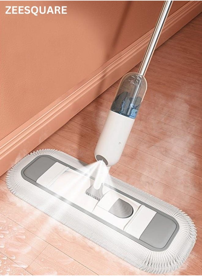 ZEESQUARE - 360° Rotating Spray Mop with Refillable Bottle - Lightweight Flat Mop for Wet & Dry Cleaning, 1 Washable Microfiber Pads, 350ml Tank, Quick-Drying, Perfect for All Type Of Surface - Image 1