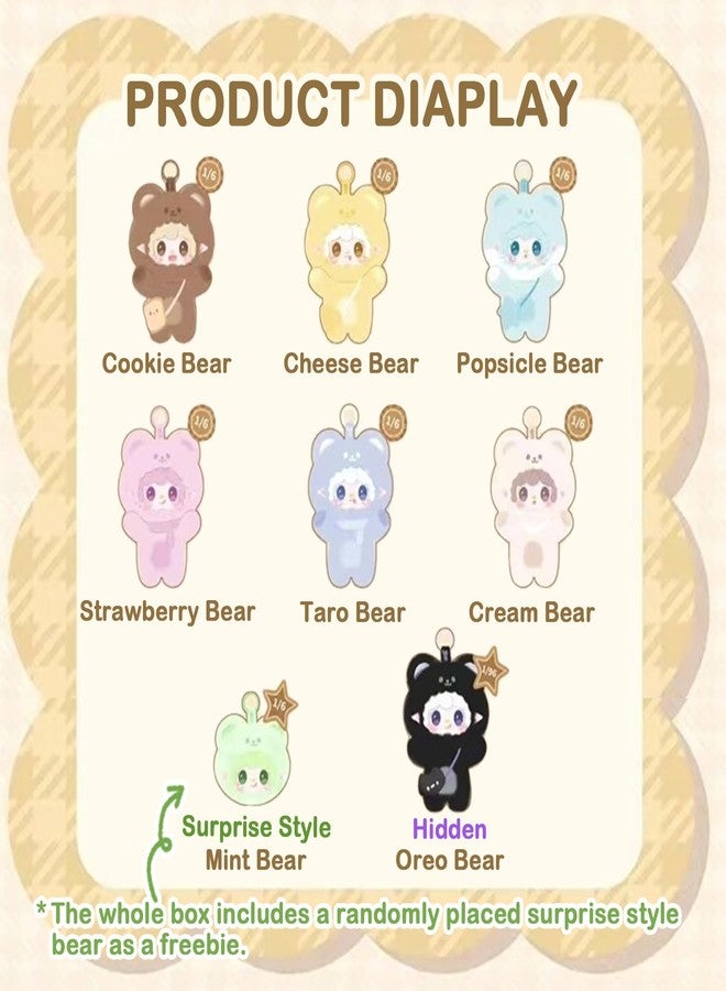 BEEMAI Yooki Take A Bite of Bear Series Single Box (Contains 1 Figure), Plush Blind Box Cute Figures Collectible Birthday Gifts - Image 2