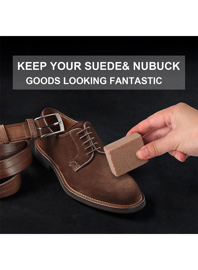 Maximilian Suede Brush，Shoe Cleaner Kit Shoe Polisher Brush with Eraser Multi-functional Shoe Brushes for Polishing Cleaning and Buffing Suede Leather Shoes Nubuck Boots - Image 5