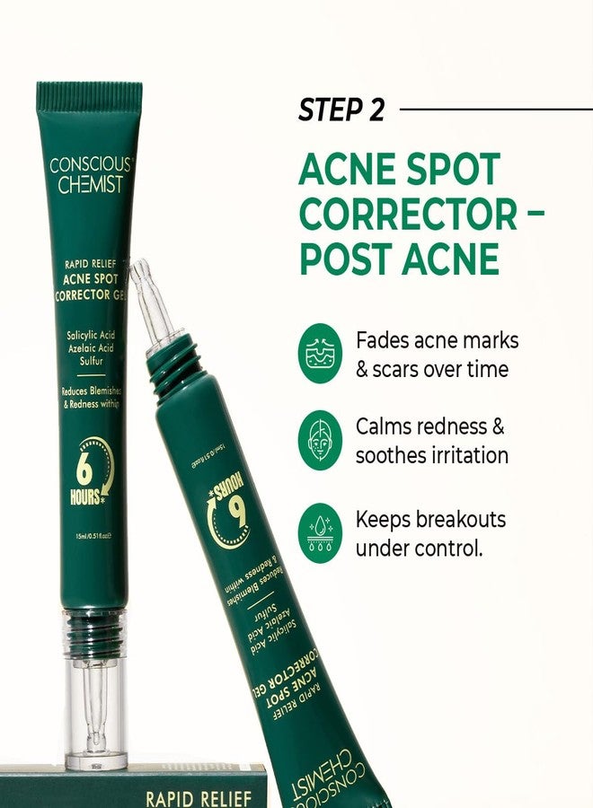 Conscious Chemist® Acne Care Duo | Spot Corrector Gel & Microneedle Acne Patches | Helps Improve Skin Clarity | With 2% Salicylic Acid, 2% Azelaic Acid & 3.3% Niacinamide | For Oily & Acne-Prone Skin | Pack of 2 - Image 5
