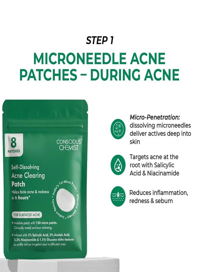 Conscious Chemist® Acne Care Duo | Spot Corrector Gel & Microneedle Acne Patches | Helps Improve Skin Clarity | With 2% Salicylic Acid, 2% Azelaic Acid & 3.3% Niacinamide | For Oily & Acne-Prone Skin | Pack of 2 - Image 4