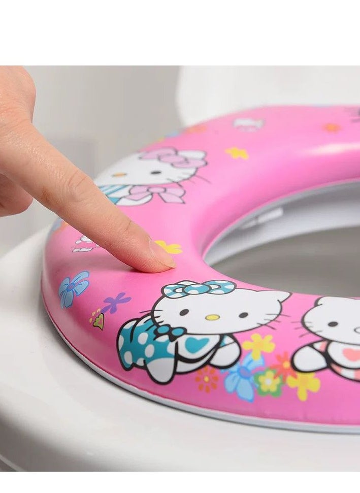 ماركة غير محددة Toilet Training Toilet Padded Toilet Seat For Toddlers, Anti-Slip Design, Weight 35Kg  - Image 1