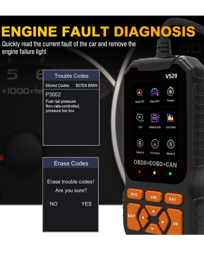 Generic - أداة تشخيص OBD2 احترافية، محرك فحص تلقائي متطور مع قراءة/مسح رمز الخطأ، 35901 رمز تشخيصي للخطأ، طباعة بيانات سحابية، قارئ رمز ماسح للسيارات بعد عام 1996 - Image 1