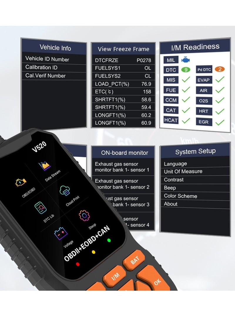 Generic - أداة تشخيص OBD2 احترافية، محرك فحص تلقائي متطور مع قراءة/مسح رمز الخطأ، 35901 رمز تشخيصي للخطأ، طباعة بيانات سحابية، قارئ رمز ماسح للسيارات بعد عام 1996 - Image 1