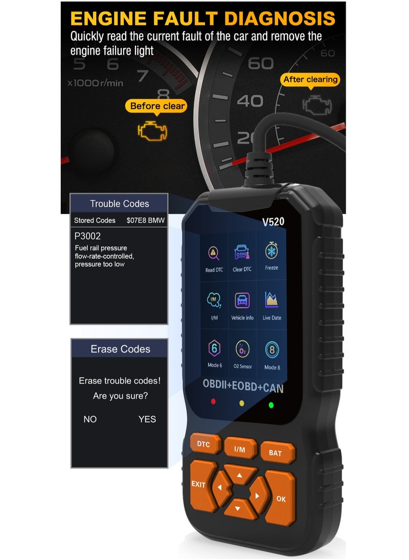 Generic - أداة تشخيص OBD2 احترافية، محرك فحص تلقائي متطور مع قراءة/مسح رمز الخطأ، 35901 رمز تشخيصي للخطأ، طباعة بيانات سحابية، قارئ رمز ماسح للسيارات بعد عام 1996 - Image 1