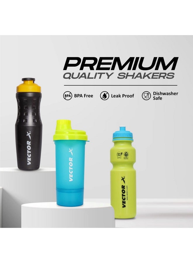 VECTOR X Active Bottle & Super Shaker & Invador Green (Pack of 3) - Image 2