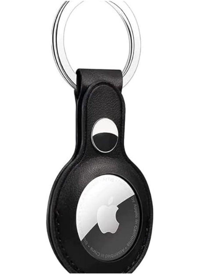 Zaid - Leather AirTag Keyring Case For Apple Airtag Holder Protective Leather Airtags Case Tracker Cover with Air Tag Holder Airtag Key Ring - Image 1