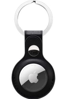 Leather AirTag Keyring Case For Apple Airtag Holder Protective Leather Airtags Case Tracker Cover with Air Tag Holder Airtag Key Ring