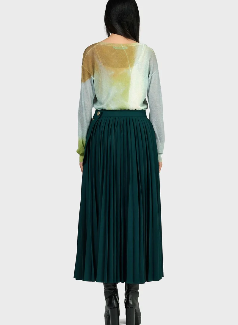leem High Waist Pleated Skirt