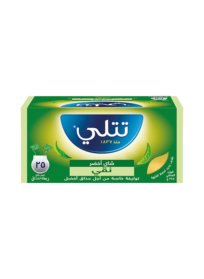 Tetley شاي أخضر نقي 25 كيس شاي - Image 2