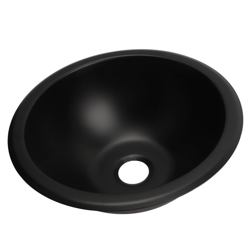 Stainless Steel Undermount Round Sink - 9 X 4In Large Capacity, 304 Stainless Steel Durable Material, Efficient Drainage for RV, Camper, Boat, Home Kitchen - Image 3