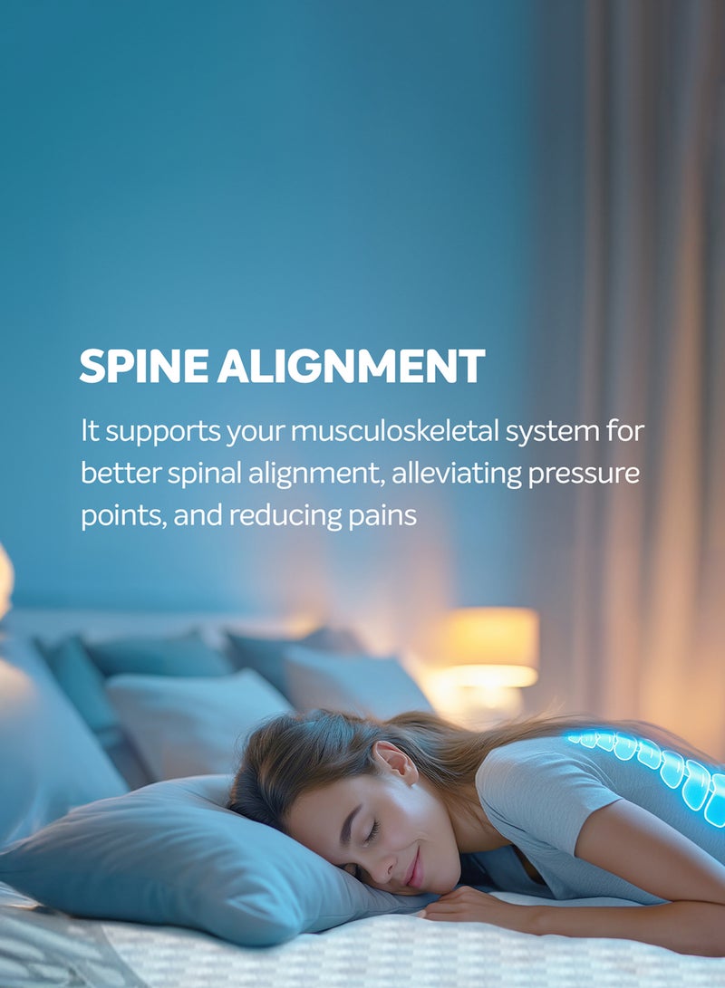 Sleepwell سليبويل ستار جولد | 10 ليالٍ للمحاكمة | رغوة Resitec لمحة | شركة متوسطة | مرتبة مضادة للترهل | مقاس السرير كوين (200 طول × 160 عرض × 20 ارتفاع سم) - Image 3