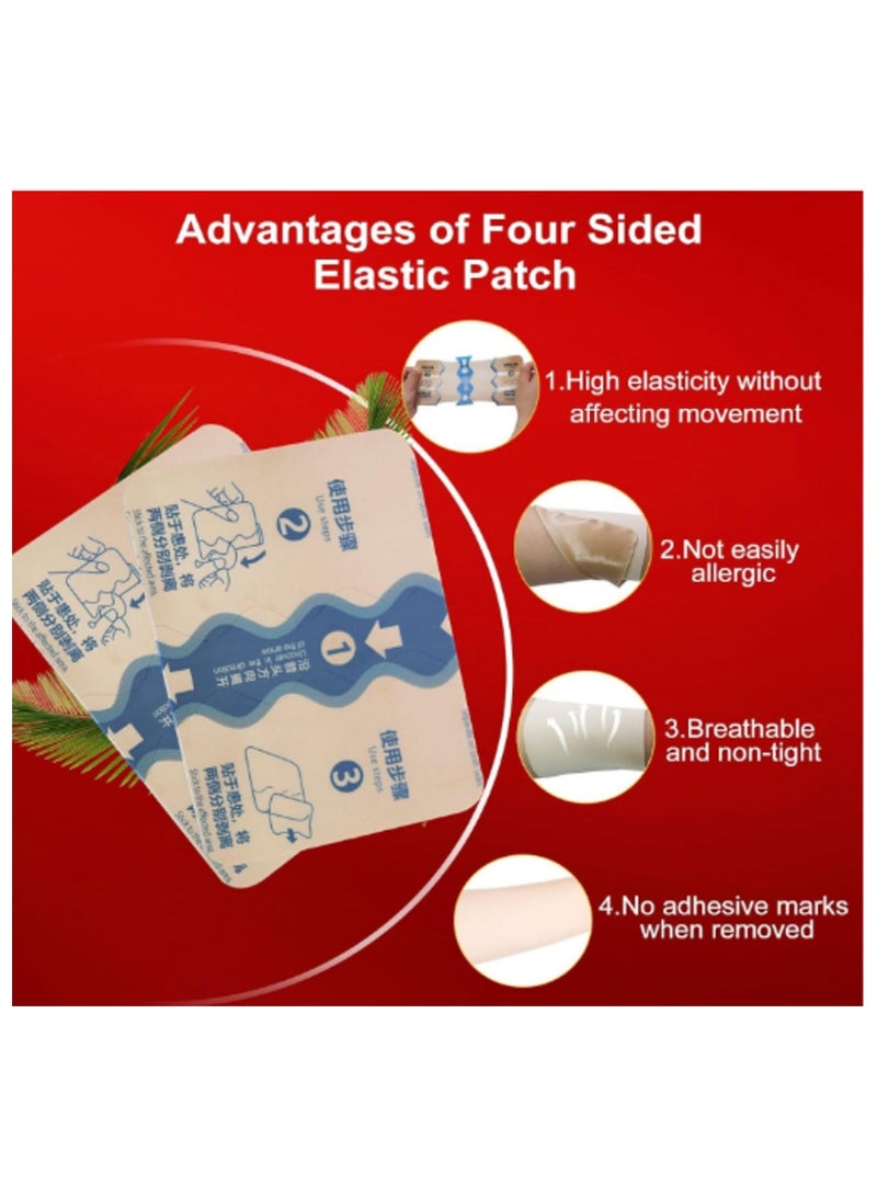 MQ Pain Relief Patch, 20 Patches Knee Pain Relief Plaster, 8H Natural Patch Relieve Muscle Joint Neck Knee Pains (10*14CM) - Image 3