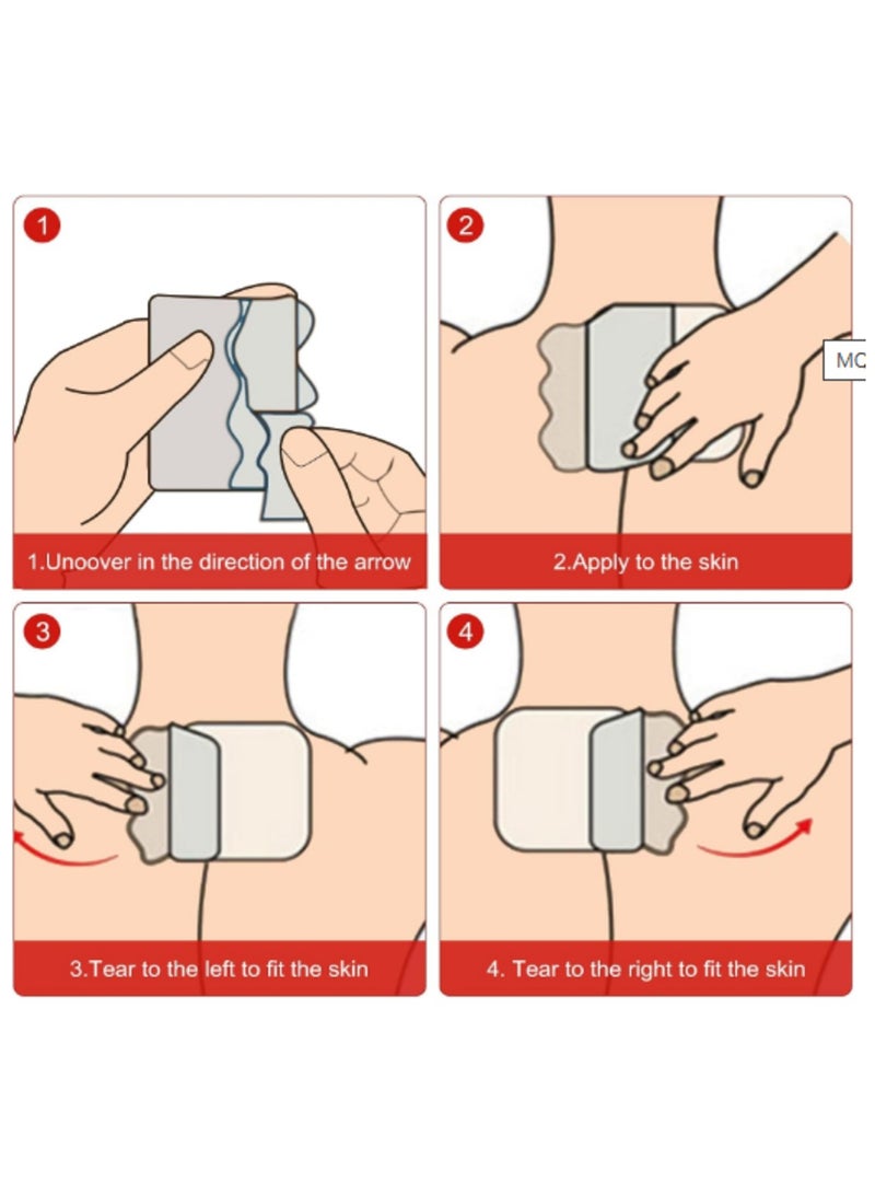 MQ Pain Relief Patch, 20 Patches Knee Pain Relief Plaster, 8H Natural Patch Relieve Muscle Joint Neck Knee Pains (10*14CM) - Image 5