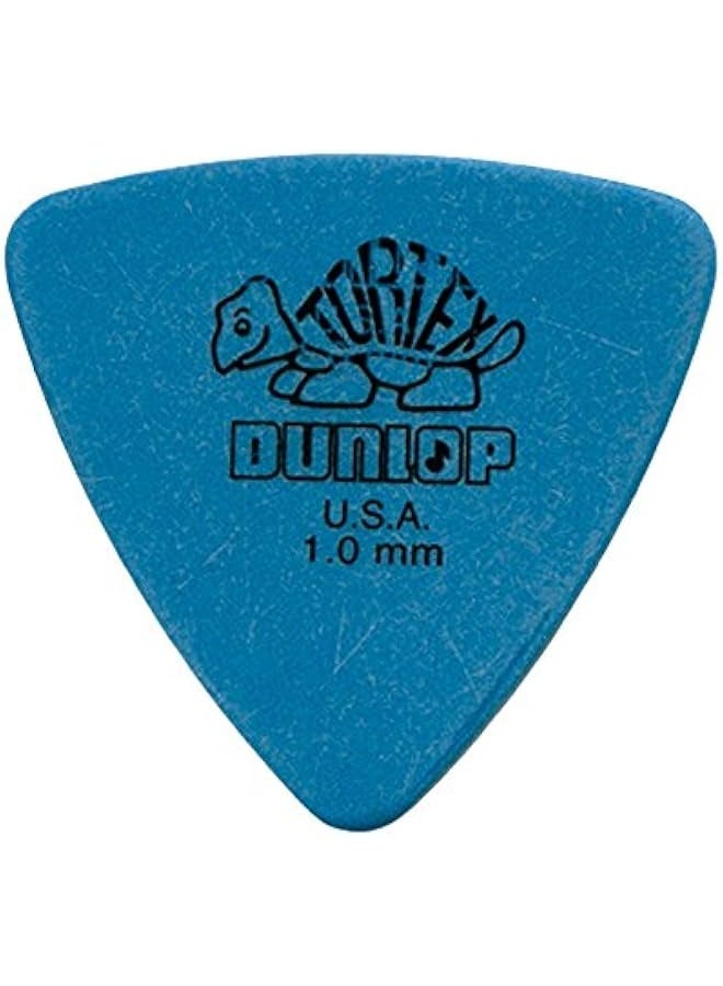 DUNLOP Jim Dunlop Tortex Triangle 1.0mm Blue Guitar Picks - 72 Pack - Image 1