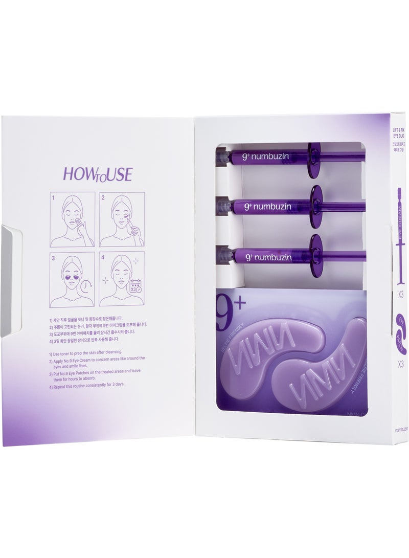 نامبوزين No.9 3Days Eye Care Kit | Hydrating Soothing Face Serum - Image 3