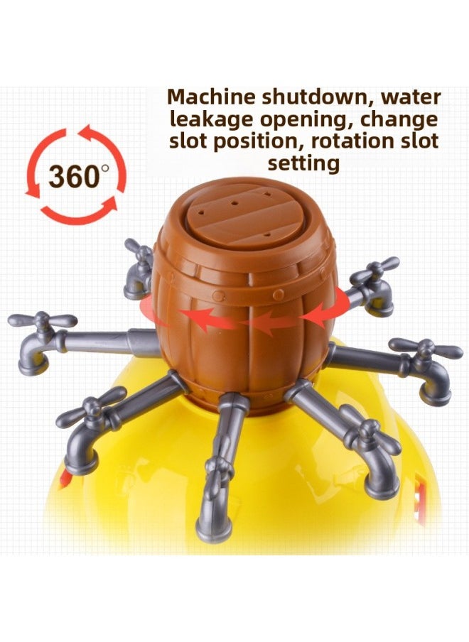 Generic - Children's Trick Wet Water Challenge Cap Funny Wet Face Ice Bucket Cap Multi-person Interactive Party Toy-Color:3124 Double-layer Projection Game Disc - Image 1