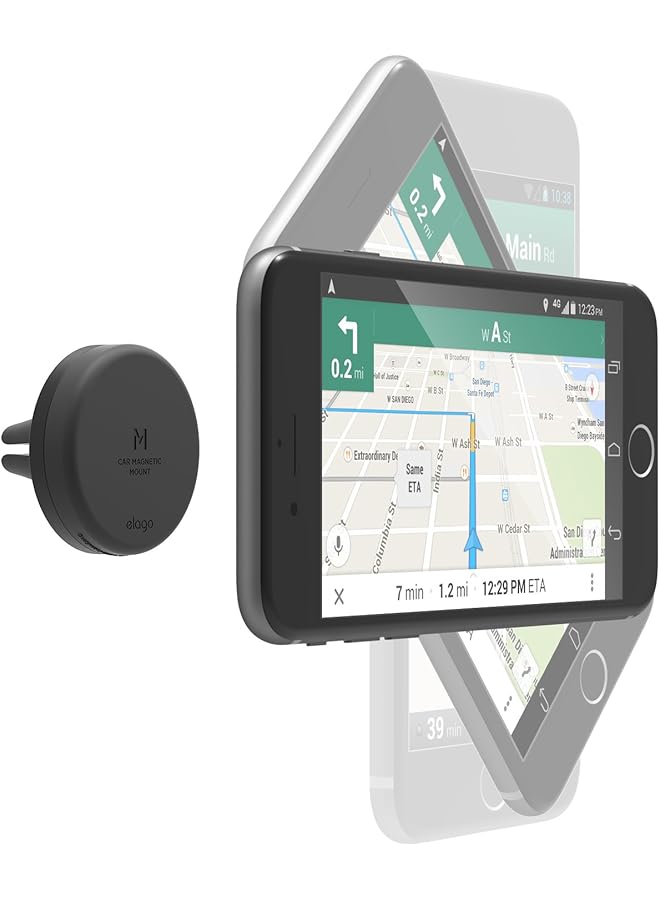 Elago Magnetic Car Mount,Black - Image 1