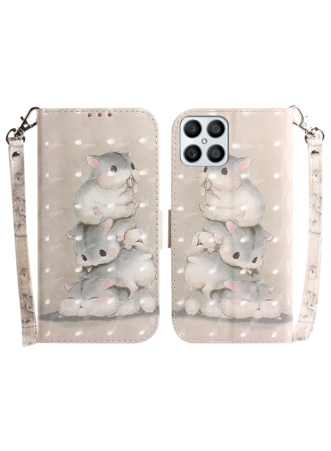 S-TOP Case For Honor X8 3D Colored Horizontal Flip Leather Phone Case - Image 1