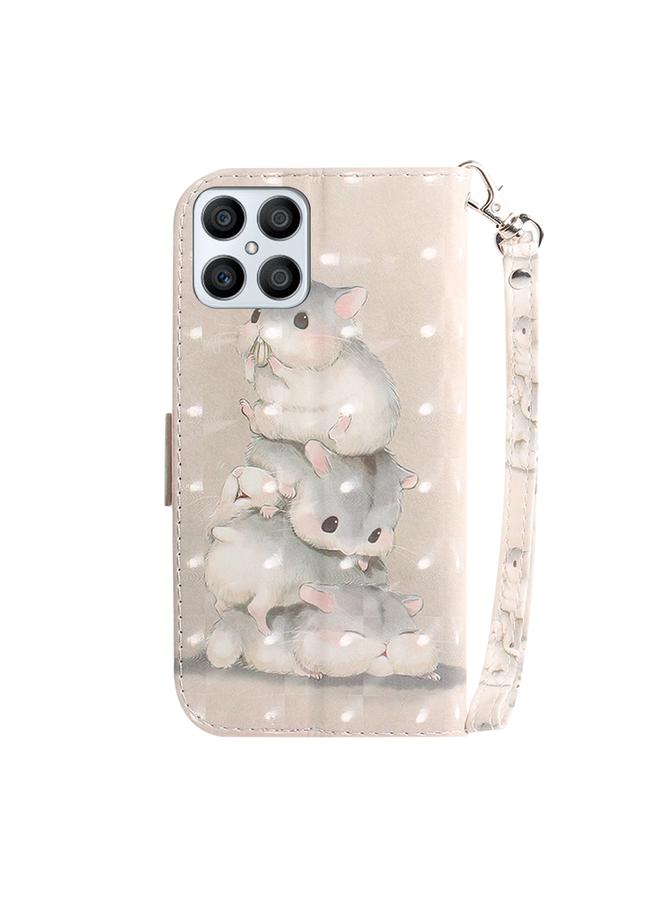 S-TOP Case For Honor X8 3D Colored Horizontal Flip Leather Phone Case - Image 3