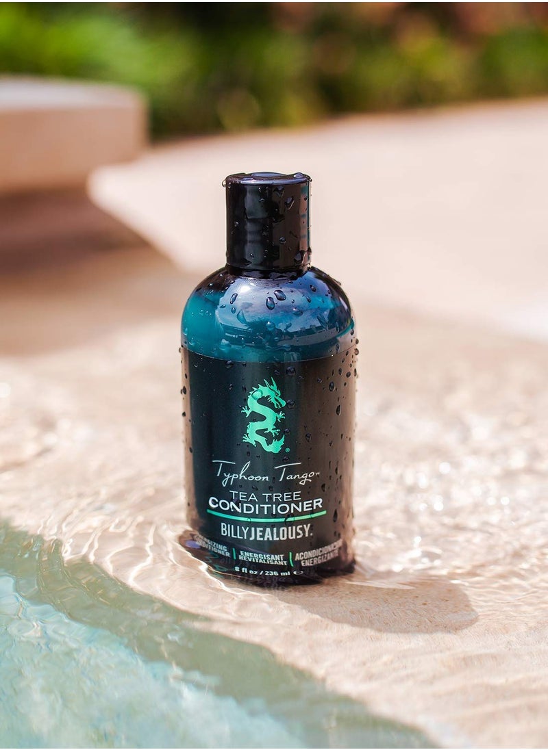 Billy Jealousy Billy Jealousy Typhoon Tango Tea Tree Conditioner for Men with Peppermint & Rosemary, Helps Prevents Flakes, Breakage & Split Ends, and Soothes Scalp Itch & Irritation, 8 Fl Oz  - Image 2