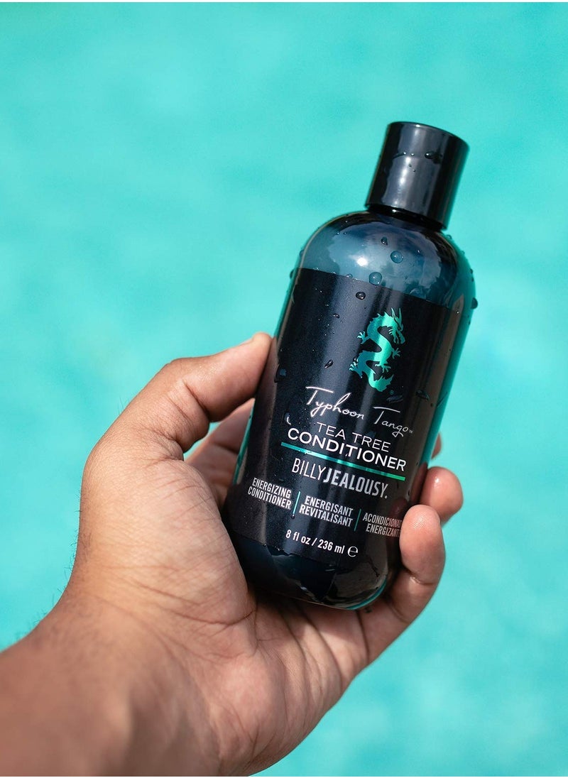 Billy Jealousy Billy Jealousy Typhoon Tango Tea Tree Conditioner for Men with Peppermint & Rosemary, Helps Prevents Flakes, Breakage & Split Ends, and Soothes Scalp Itch & Irritation, 8 Fl Oz  - Image 3