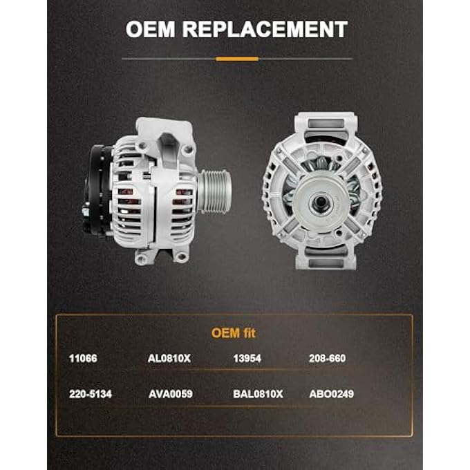 ROADFAR Alternator Compatible for for Mercedes-Benz for C230 2003-2005, Replace 11066 - Image 5