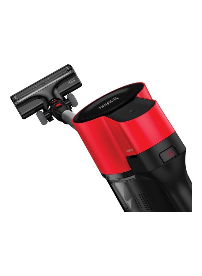 Beko ErgoClean Cordless Vacuum Cleaner | 110 Motor Power | 550ml Dust-Bin Capacity | 2 Suction Mode | Electrical Turbo Brush with LED Light 110 W VRT 50121 VR Black / Red - Image 4