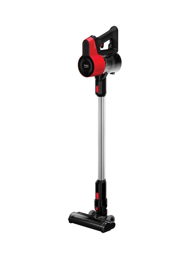 Beko ErgoClean Cordless Vacuum Cleaner | 110 Motor Power | 550ml Dust-Bin Capacity | 2 Suction Mode | Electrical Turbo Brush with LED Light 110 W VRT 50121 VR Black / Red - Image 5