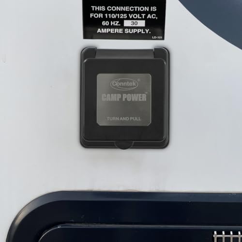 Conntek 30 Amp 125 Volt RV Marine Power Inlet - Image 5