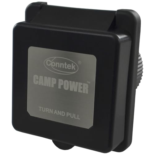 Conntek 30 Amp 125 Volt RV Marine Power Inlet - Image 1