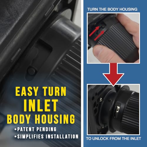 Conntek 30 Amp 125 Volt RV Marine Power Inlet - Image 4