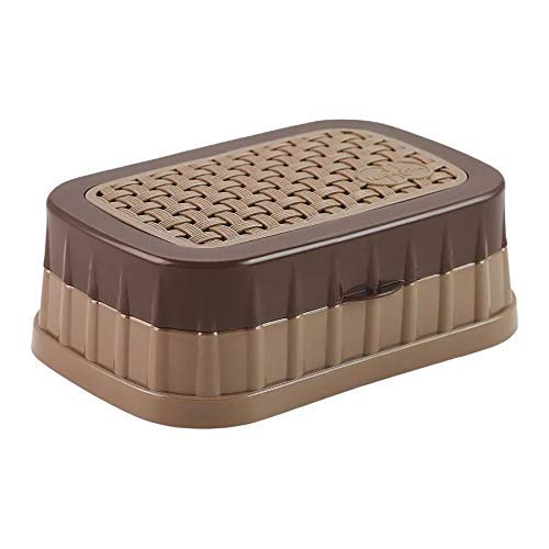 justone choice Plastic Travel Box Soap Case Holder for Bathroom (Size - 12 x 8 x 4.5 cm Multicolour) - Image 2