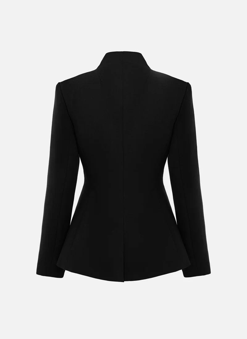 Lichi  Fitted jacket with high collar for Women | Best Price UAE