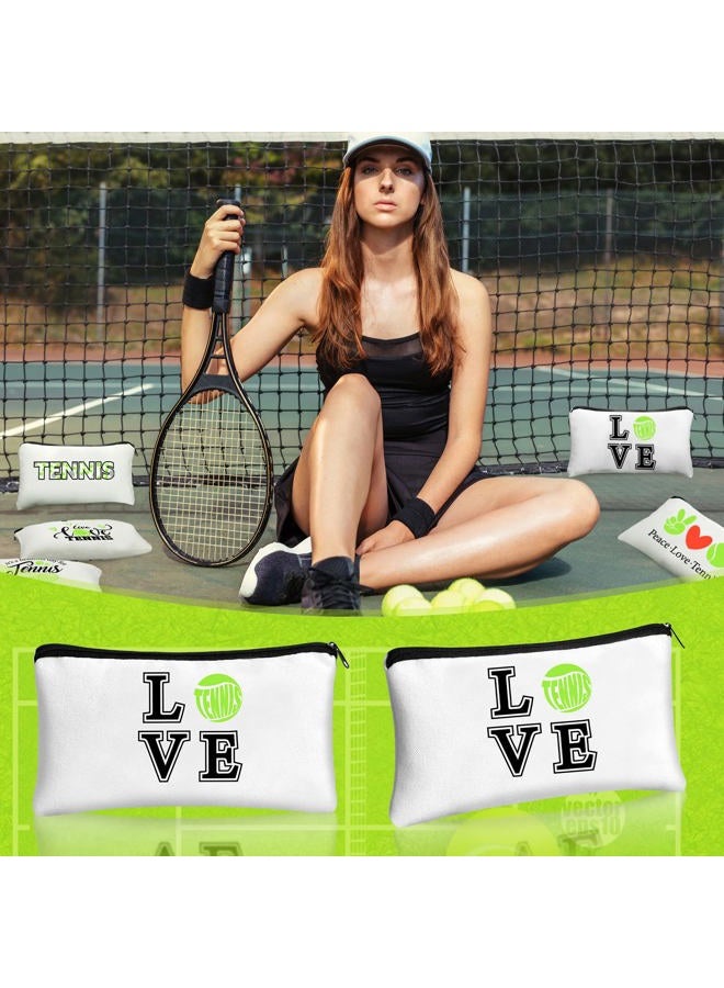 Kacctyen 18 Pcs Tennis Gifts for Women Tennis Accessories Pouch Bag with Zippers for Travel Player Team Birthday Gift - Image 5