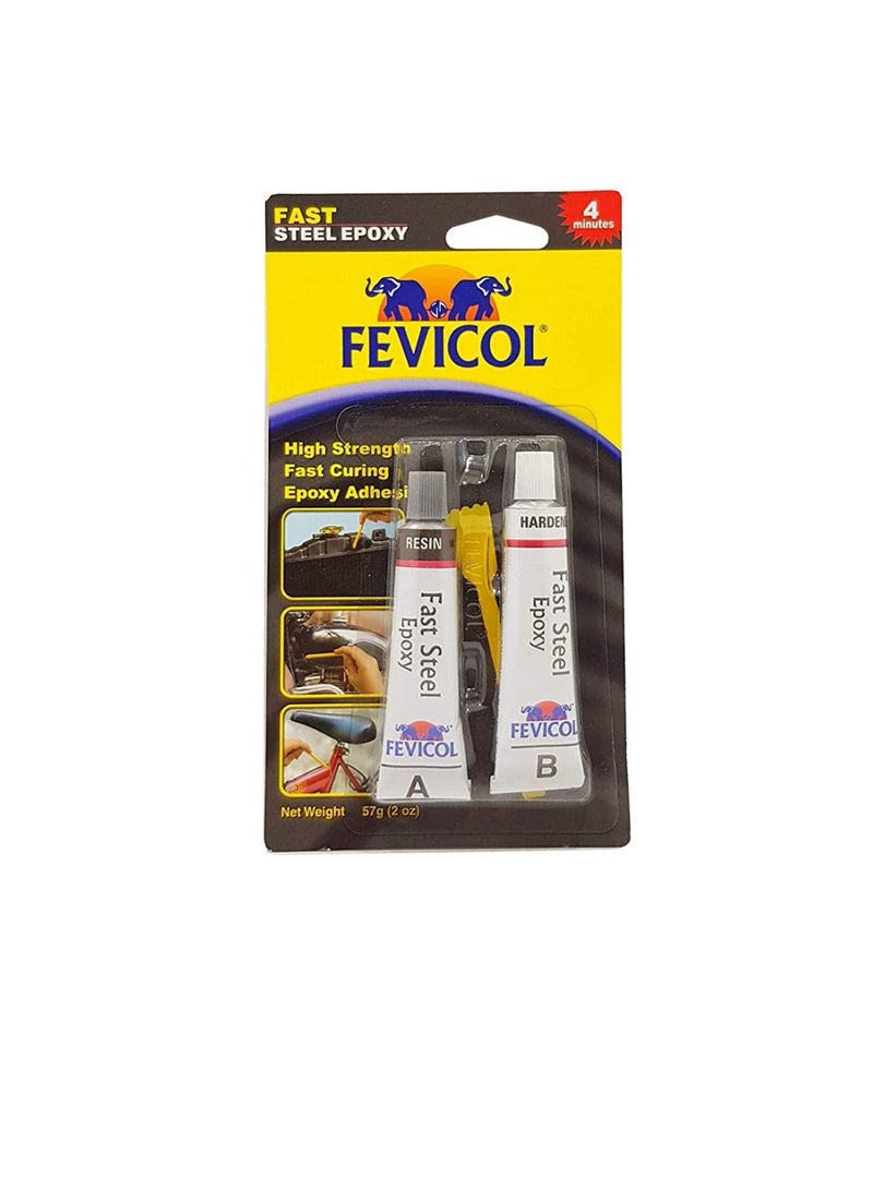 Fevicol Fast Steel Epoxy Adhesive 2 pcs pack - 57gm - Image 2