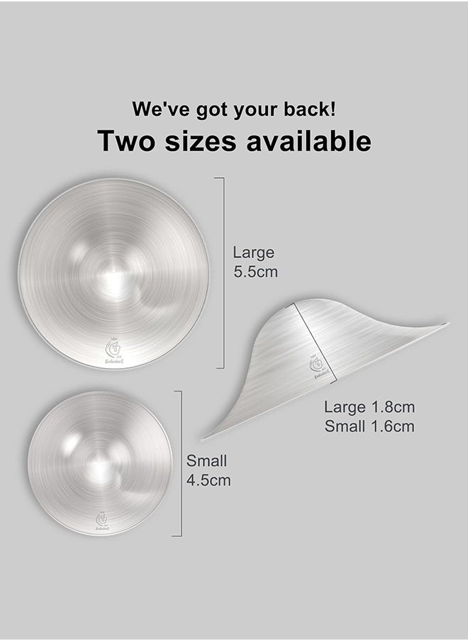 925 Silver Nursing Cups Original Perforated Breathable Design, 920 Silver Nipple Cover for Breastfeeding Essential, Silver Nipple Shield for Nursing Newborn, Metal Nipple Shields, Regular Size